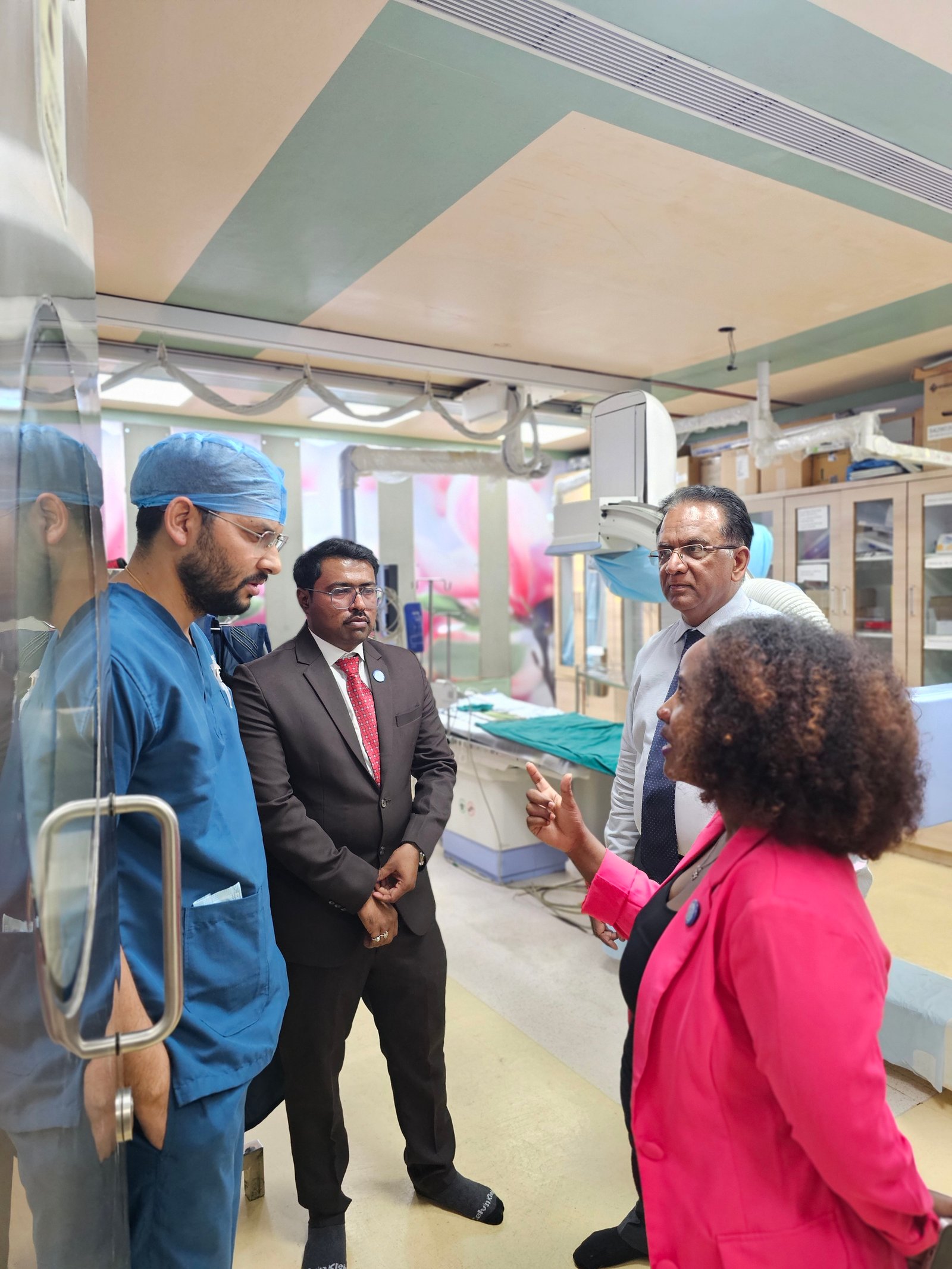 Miss Shalom Genene visiting Siddhivinayak Hospital, Kolhapur for medical tourism analysis